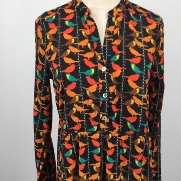 Romeo and Juliet bird dress fall colors high low mini Small BoxS - Picture 2 of 7